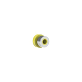 Super Flangeless™ Ferrule w/SST Ring, Tefzel™ (ETFE), 1/4-28 Flat-Bottom, for 1/16" OD Yellow - 10 P